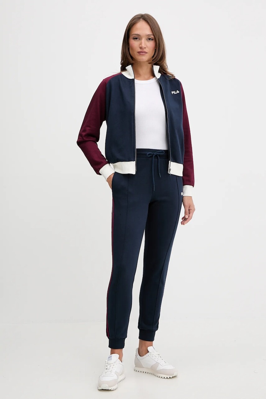 Bavlnená tepláková súprava Fila tmavomodrá farba, FPW4213