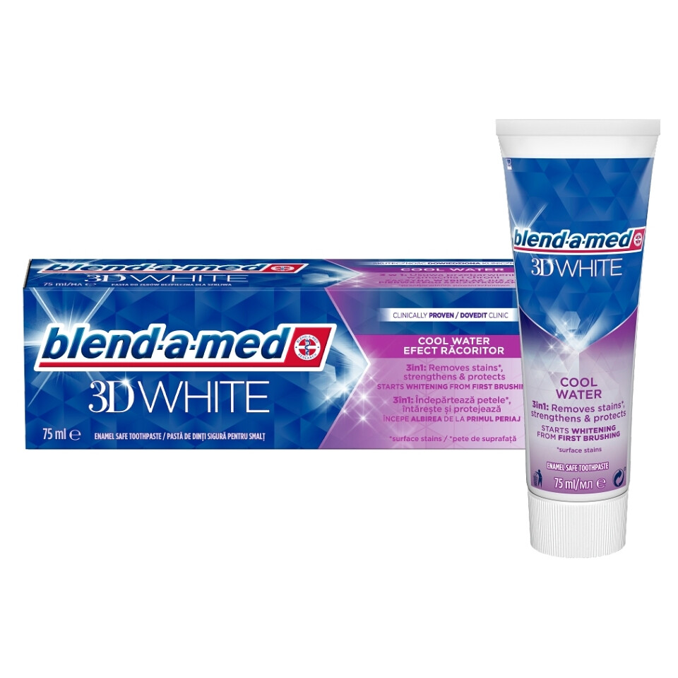 BLEND-A-MED Zubná pasta 3D White Cool Water 75 ml