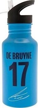 Manchester City FC: De Bruyne 17 And Club Crest – fľaša na pitie