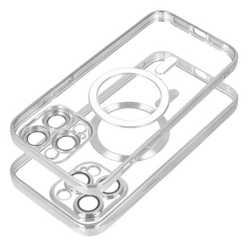 ELECTRO MAG COVER case compatible with MagSafe for IPHONE 17 Pro silver