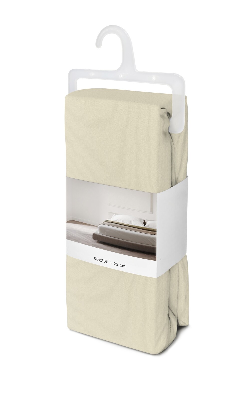 Bavlněné prostěradlo Fashion 90x200 + 25 cm béžové