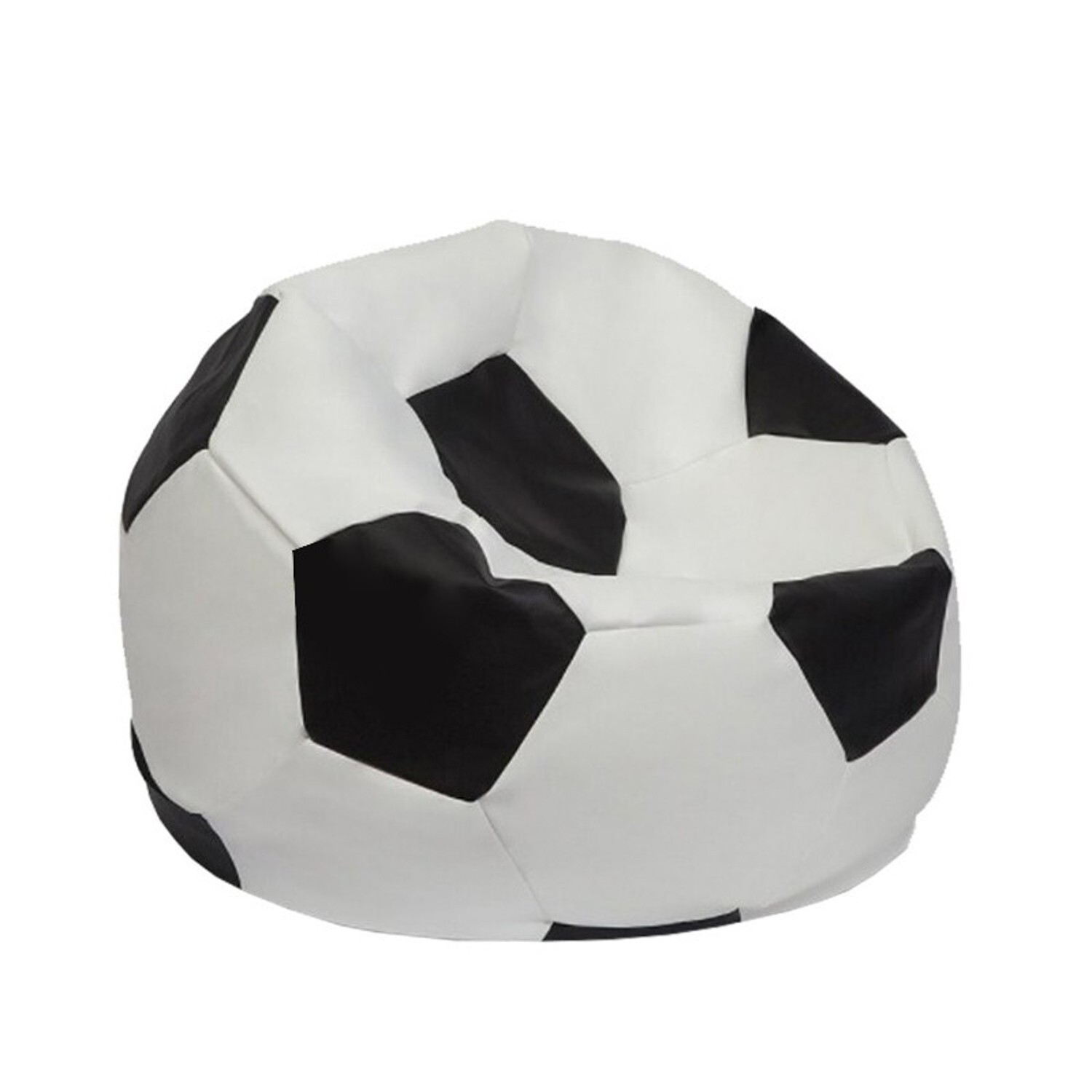 Dětský sedací vak Football černo-bílý