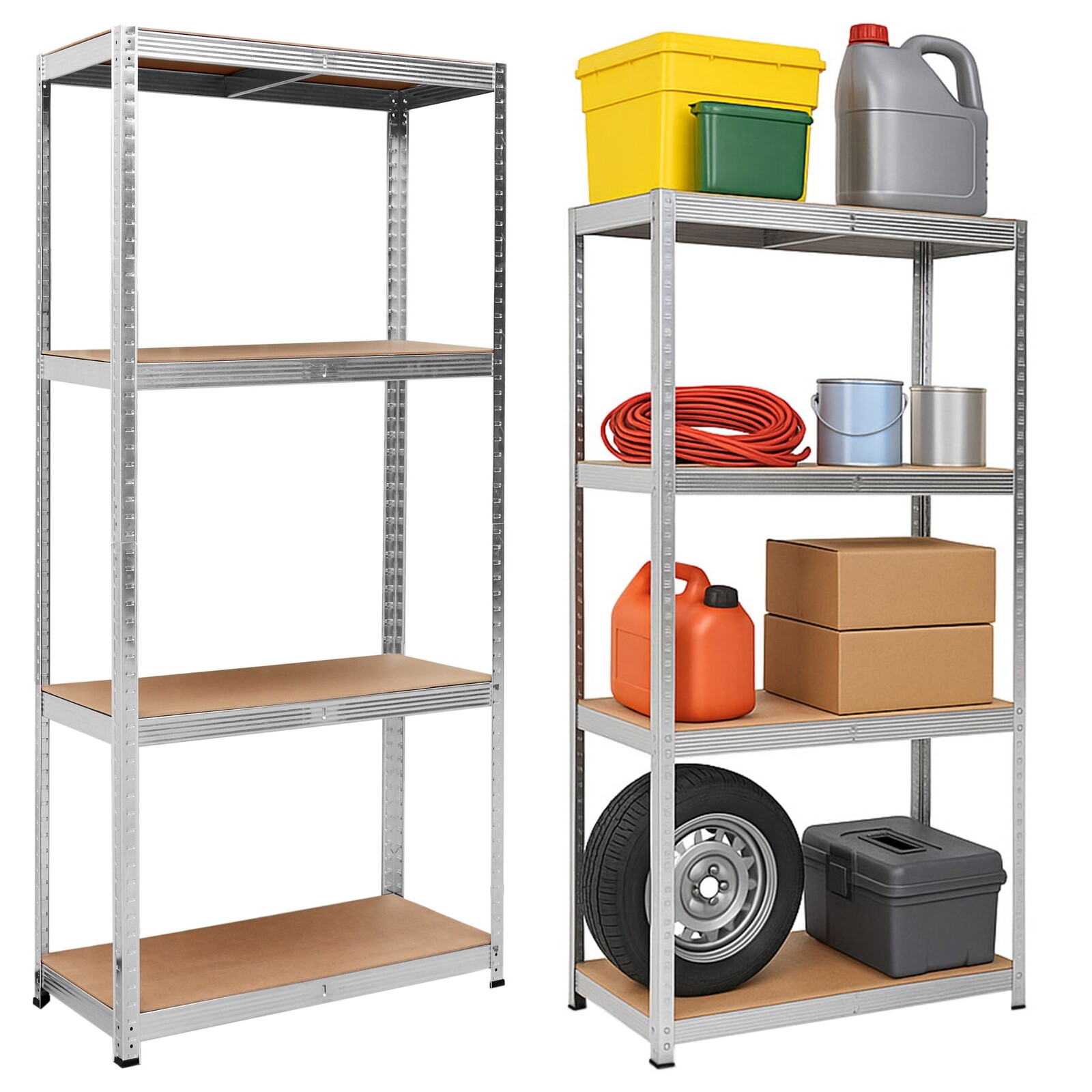 Dílenský regál IRONHOLD 174x80 cm stříbrný