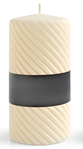 Parafínová svíčka Caroline Mat 7x14 cm krémová