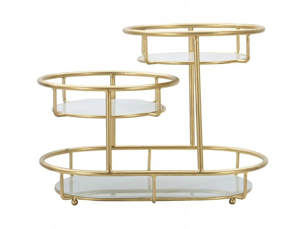 Stojan na květiny Trayi zlatý