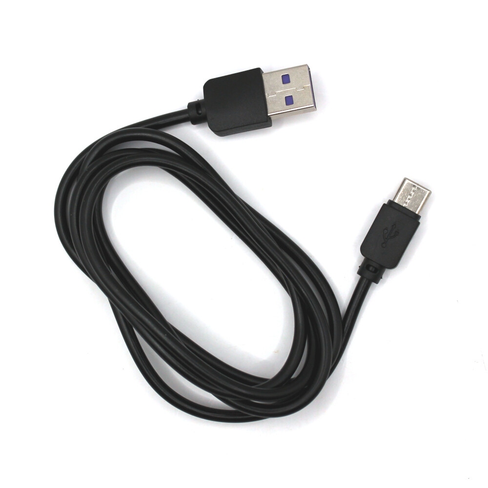 Dátový a nabíjací kábel USB-C/USB-A, 1m, čierny