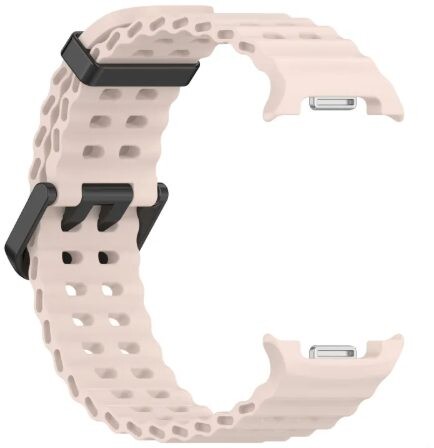 eses Silikonový dírkovaný řemínek pro Samsung Galaxy Watch 8 - Růžový