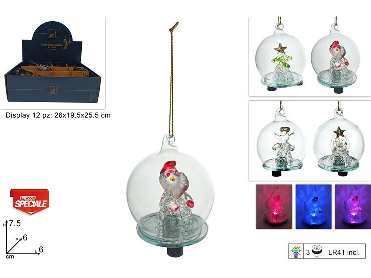 MAKRO - Gule vianočná 6cm LED rôzne druhy