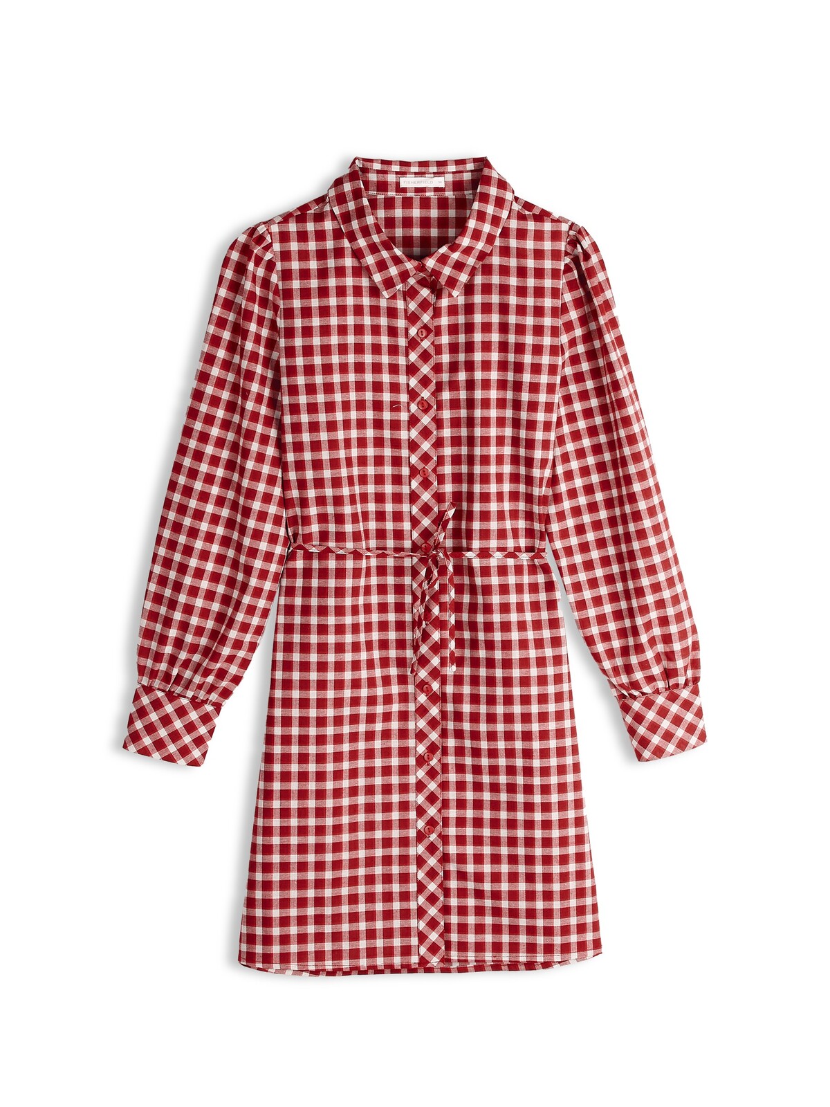 GATE Dámske kárované košeľové šaty