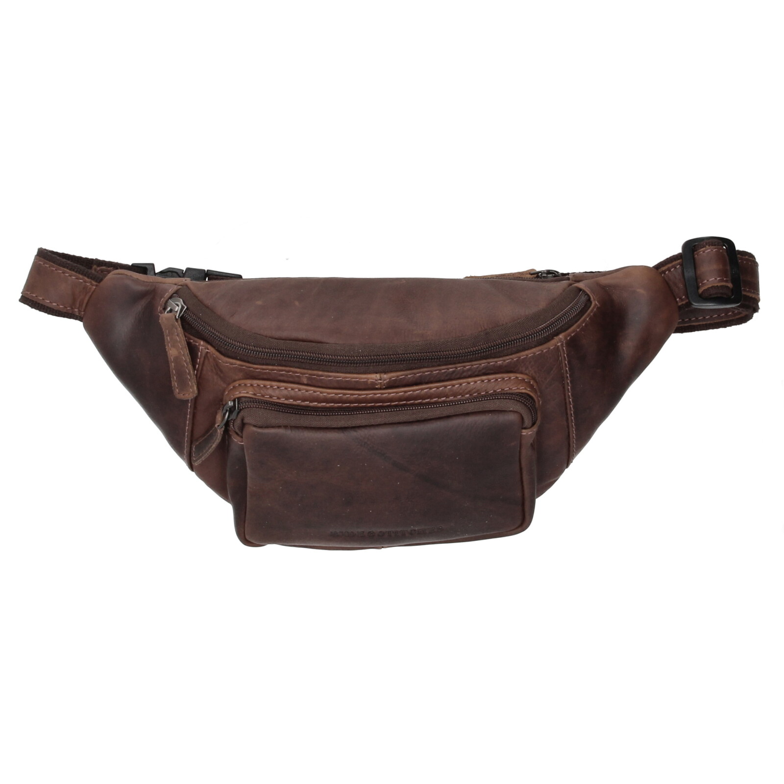 Hide & Stitches Japura unisex kožená ľadvinka - tmavohnedá