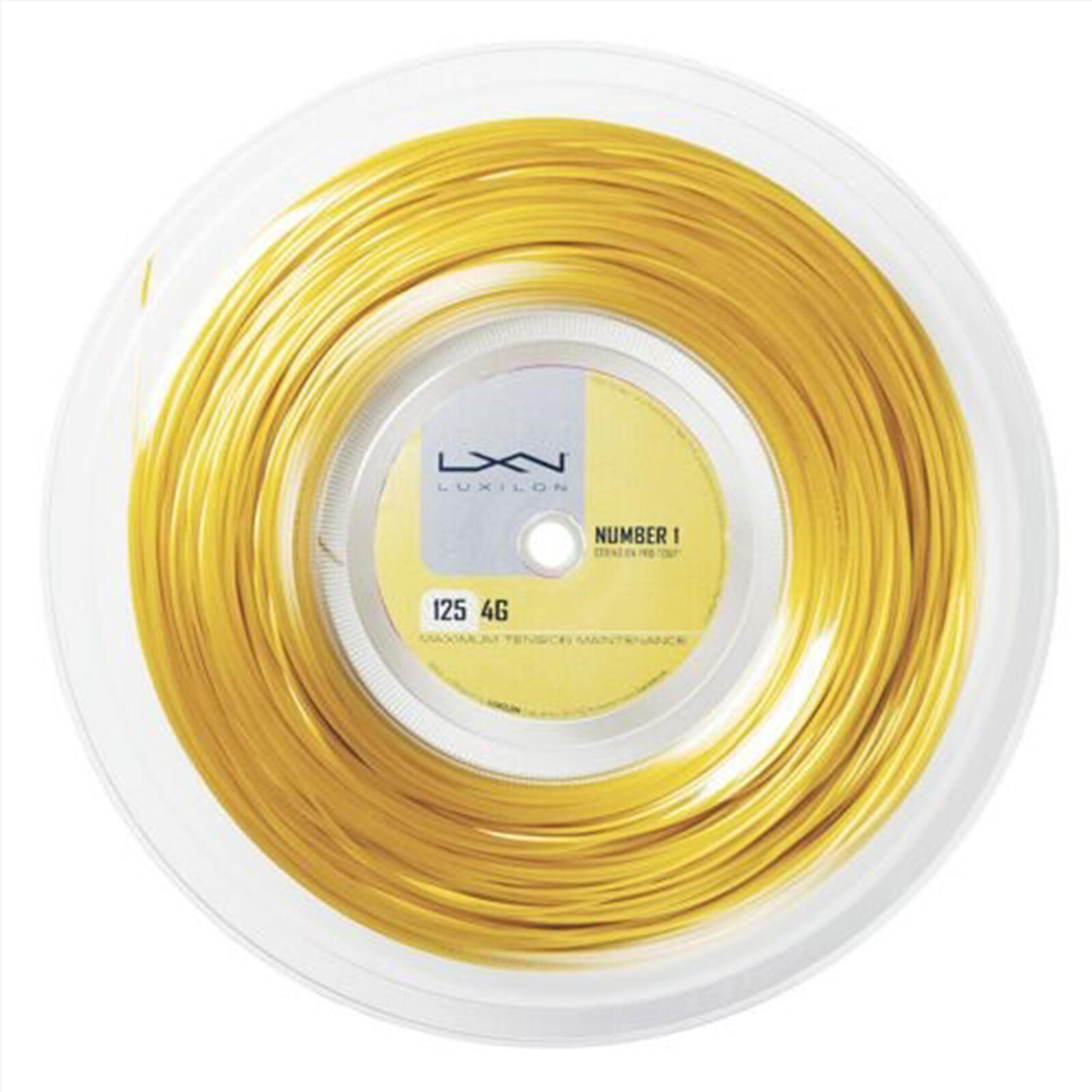 Tenisový výplet Luxilon 4G 1,25 mm 200 m žltý