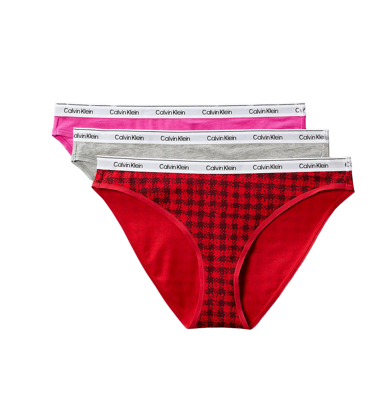 CALVIN KLEIN - nohavičky 3PACK Icon logo everyday essentials color pulse - limitovaná edícia