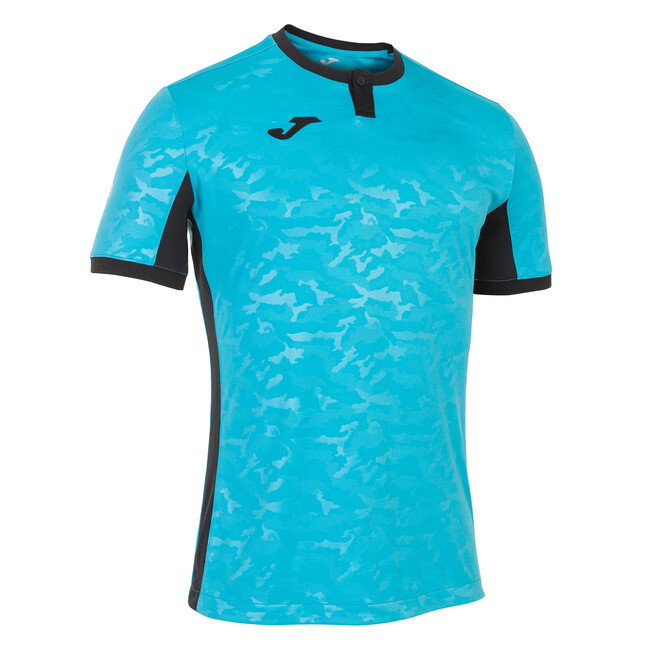 TOLETUM II TSHIRT FLUOR TURQUOISE-DARK NAVY S/S tyrkysová-modrá M