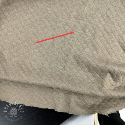Prešívaná teplákovina dark taupe II.trieda