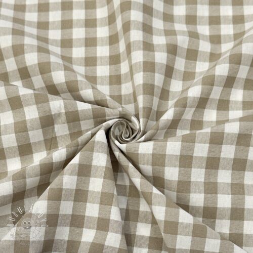 Bavlnená látka Check sand