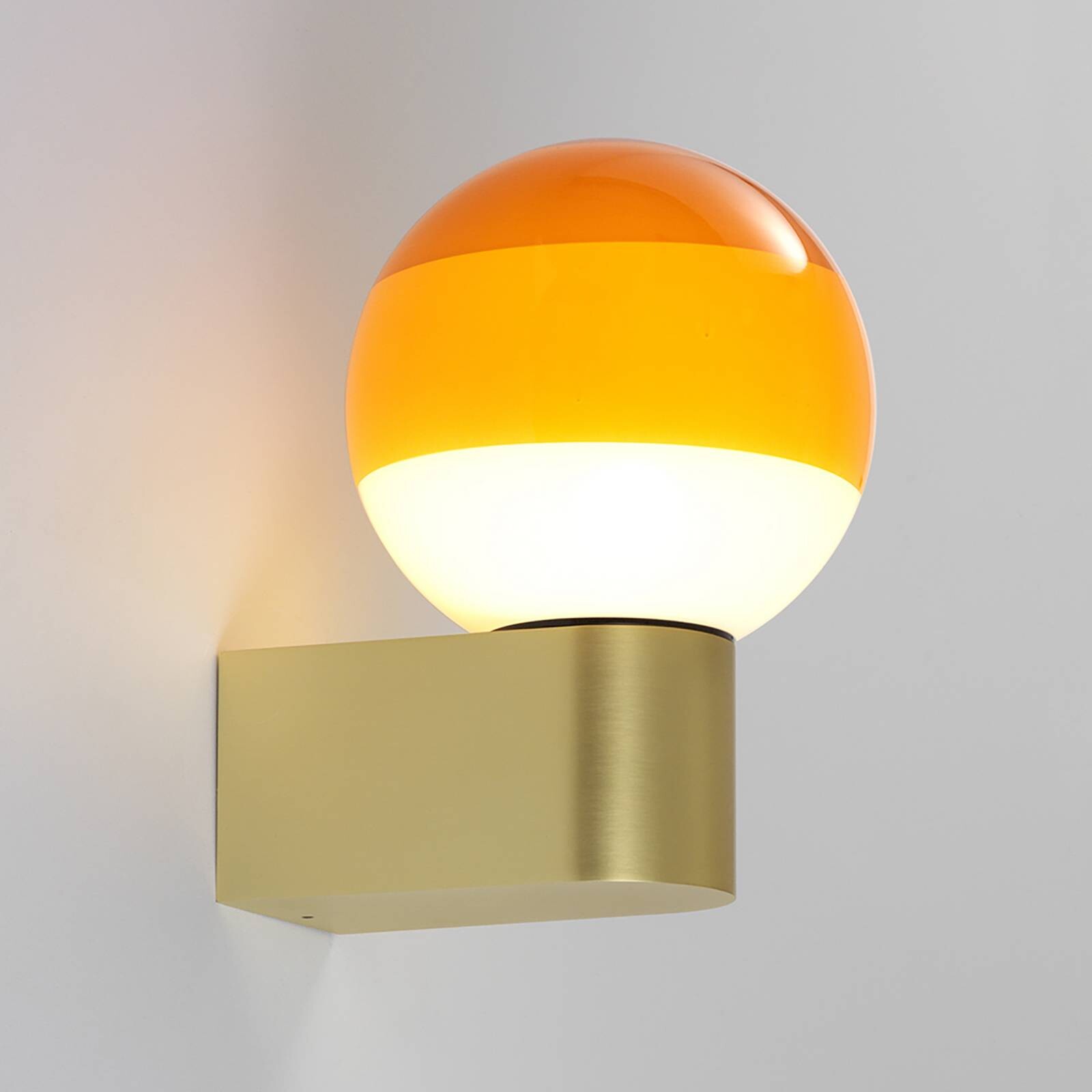 MARSET LED nástenné svetlo Dipping Light A1, oranžová/zlatá