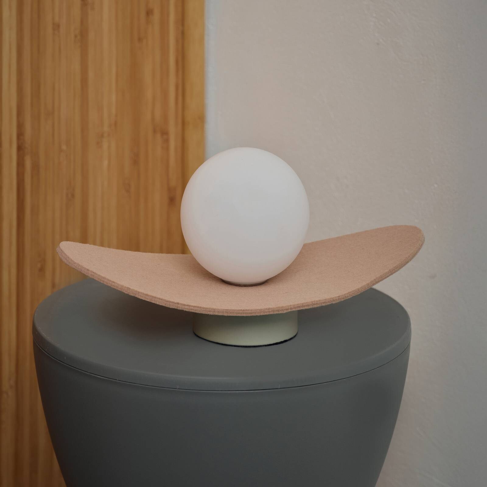 Stolová lampa OSRAM Decor Pearl, béžová, plsť, G9