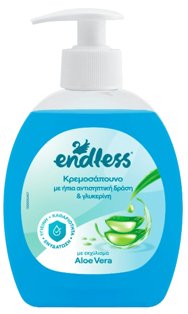 ENDLESS - Krémové mydlo s jemným antiseptickým účinkom aloe vera, 0,3 L