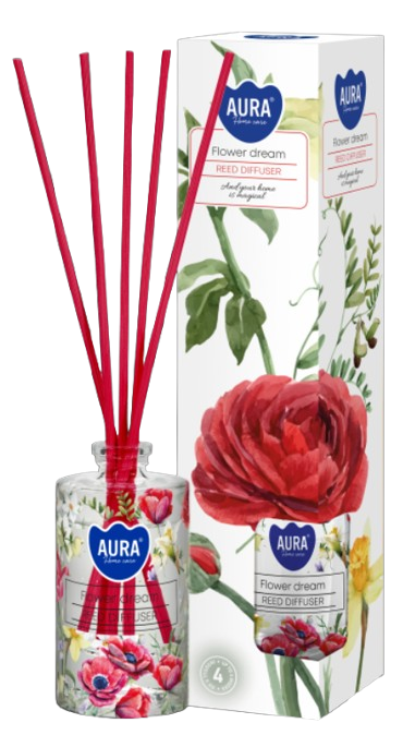 AURA - Vonné tyčinky so štýlovým dizajnom flower dream, 45 ml