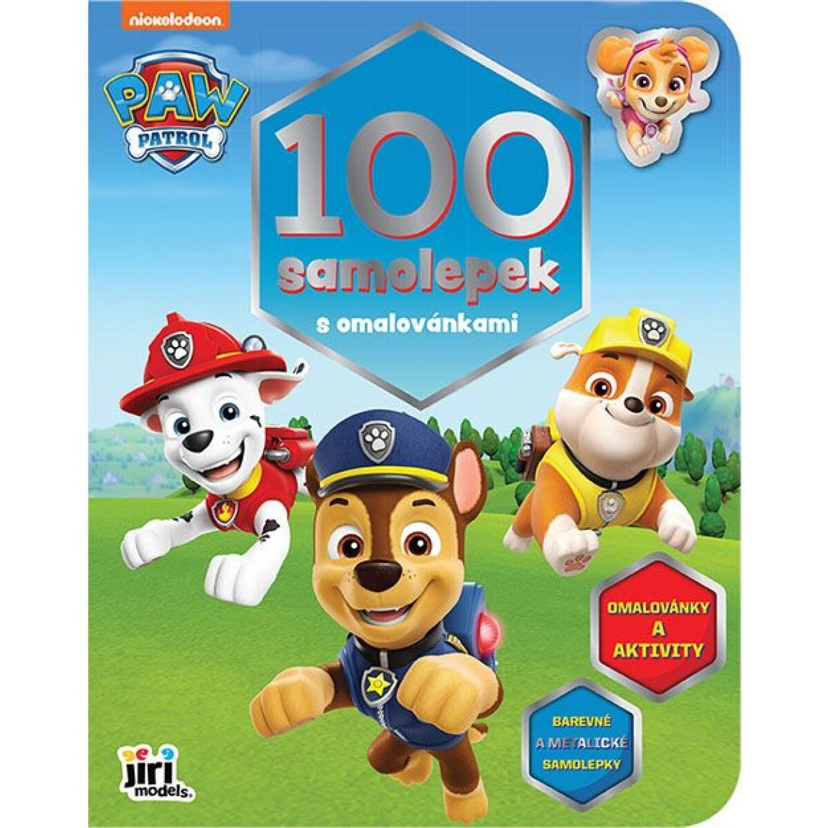 Jiří Models 100 samolepiek s omaľovánkami Tlapková patrola