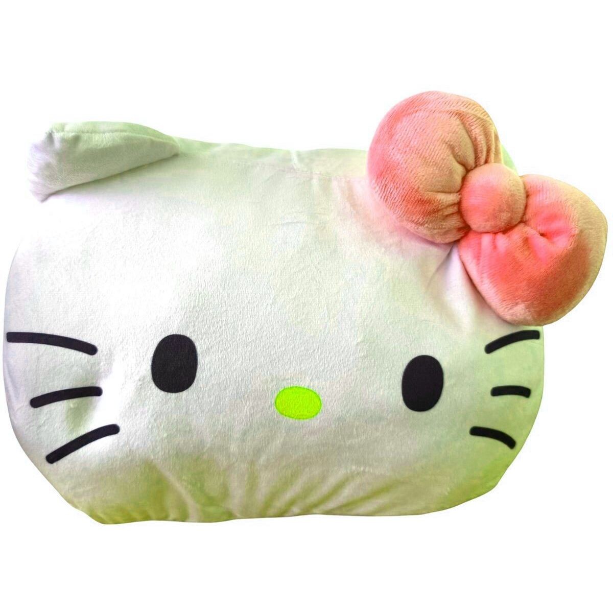 Plyšový vankúšik s otvorom na ruky Hello Kitty fialová mašle