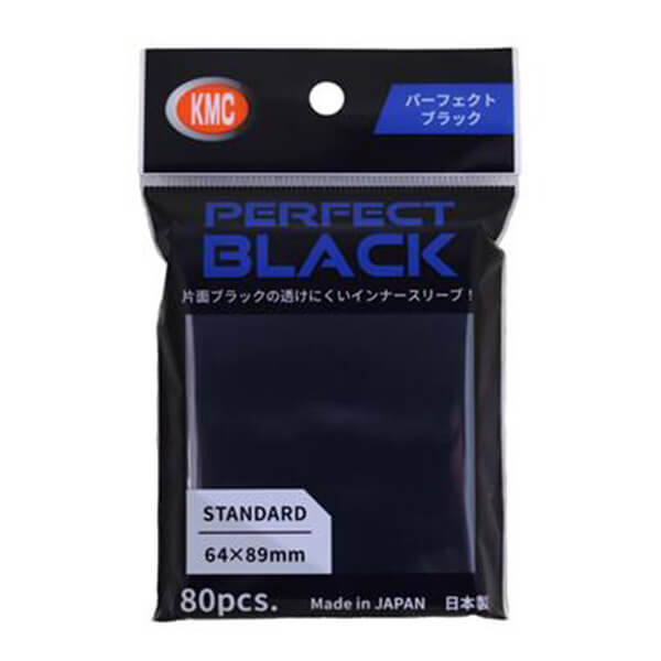 KMC Obaly na karty KMC Standard Sleeves - Perfect Size Black - 100 ks