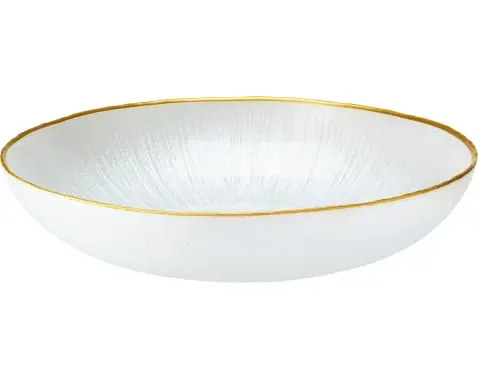 Miska Dia 21 cm, bielal/zlatá%