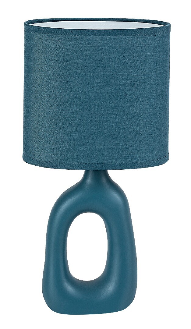 Rabalux Modrá stolná lampa Sylira pre žiarovku E14 74072