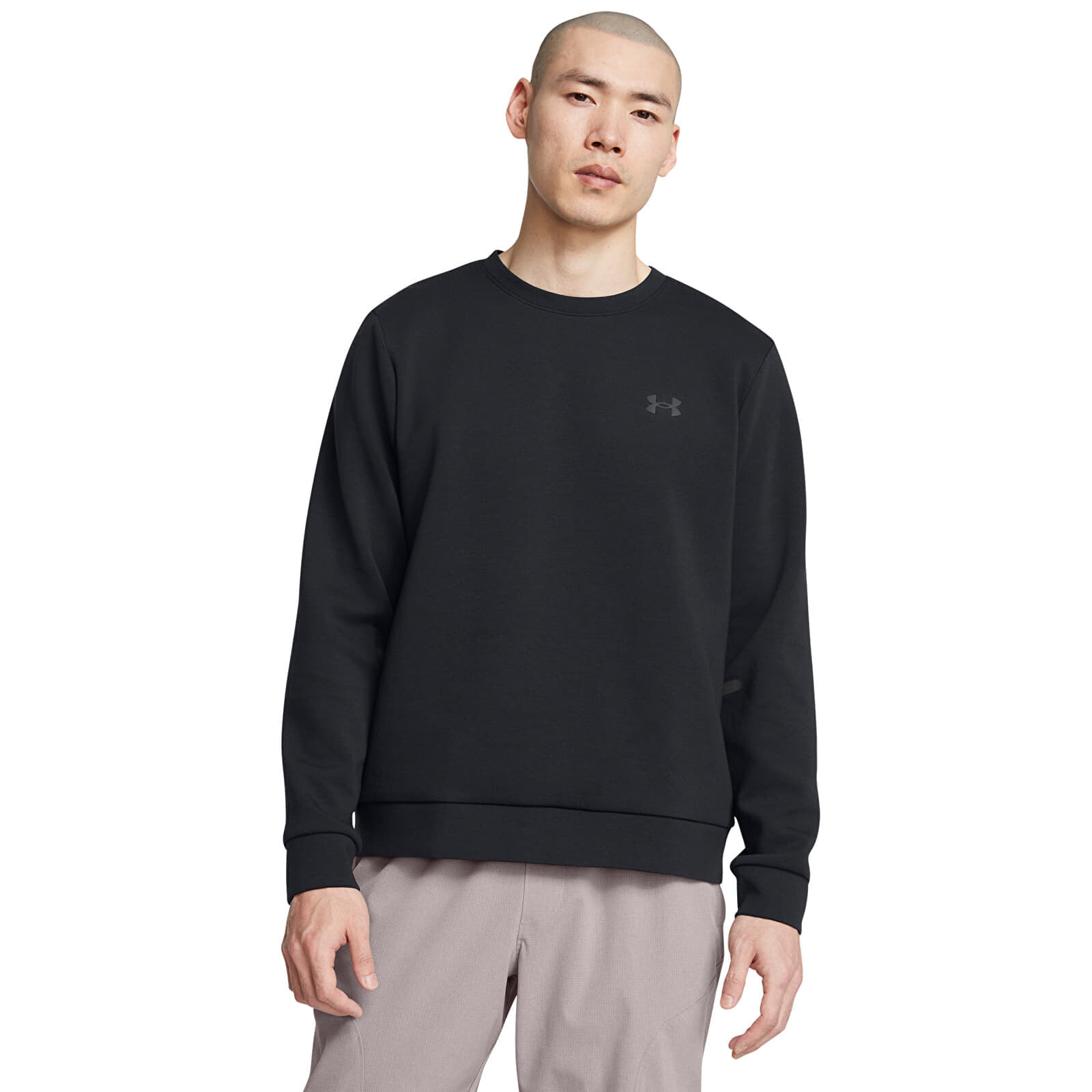 Mikina Under Armour Unstoppable Fleece Crew EU Black/ Black S