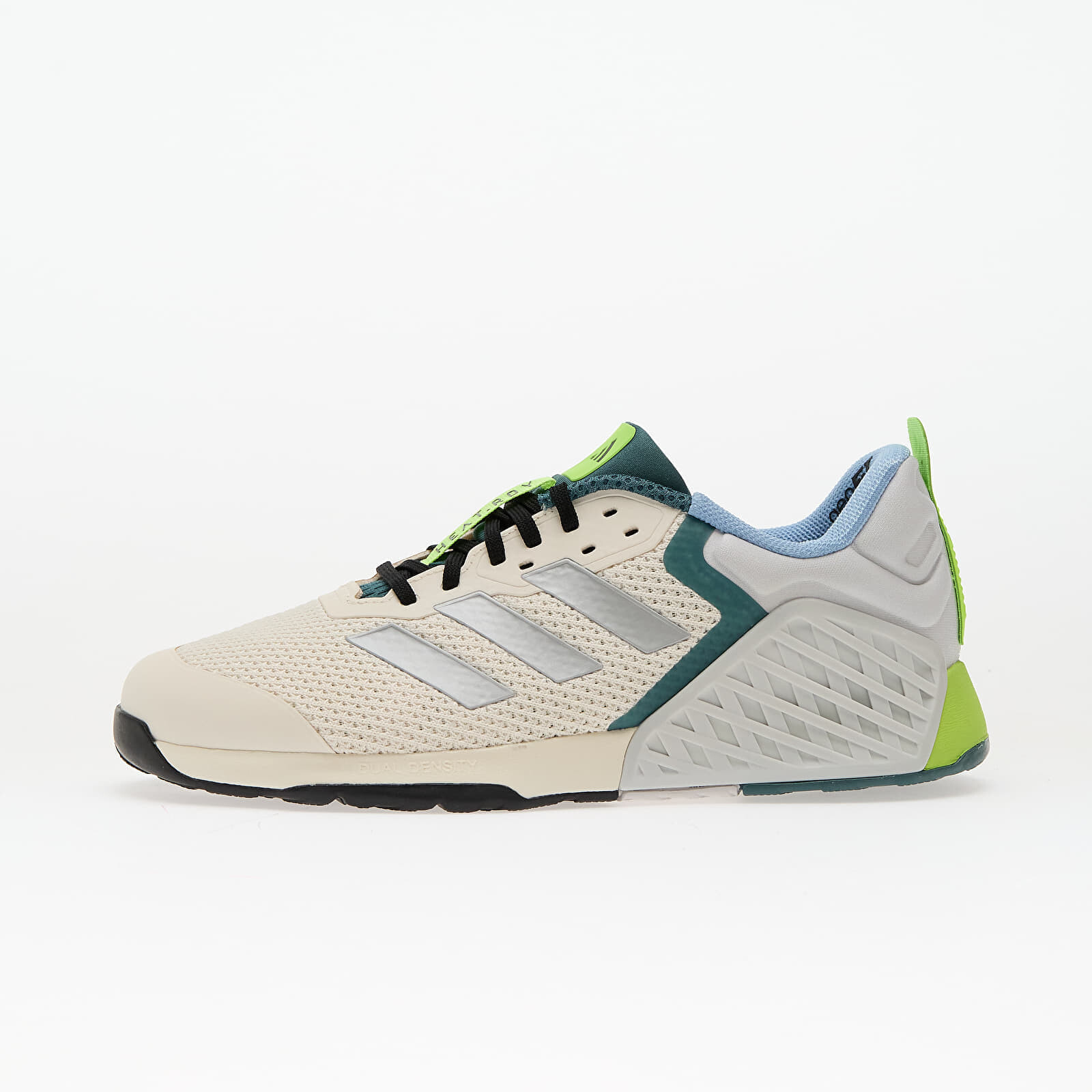 Tenisky adidas Dropset 3 strength training Chalk White/ Silver Met./ Preloved Teal EUR 41 1/3