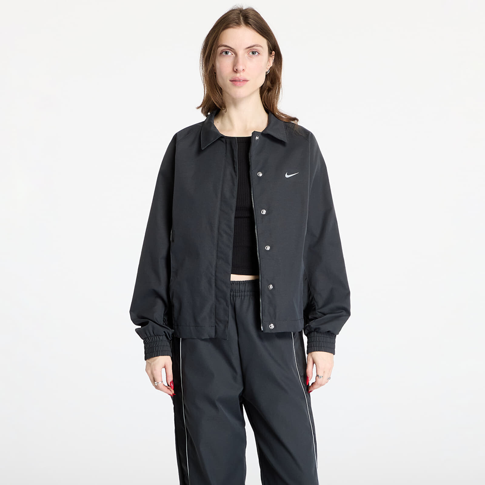Bunda Nike Sportswear Women's Woven Jacket Black/ Black L