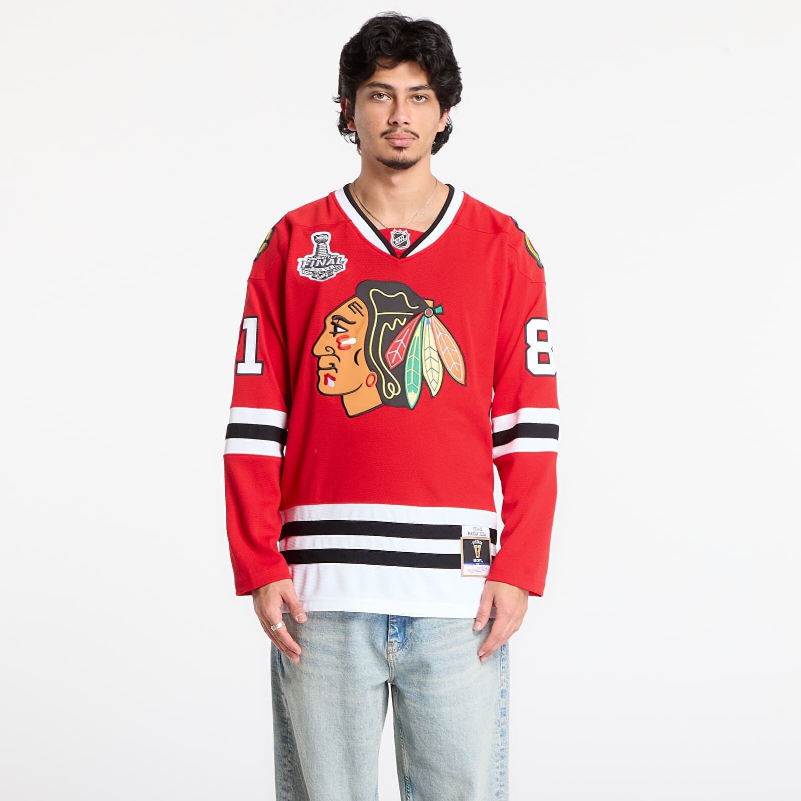 Dres Mitchell & Ness NHL Dark Jersey Blackhawks 2014 Marian Hossa Chicago Blackhawks Scarlet M
