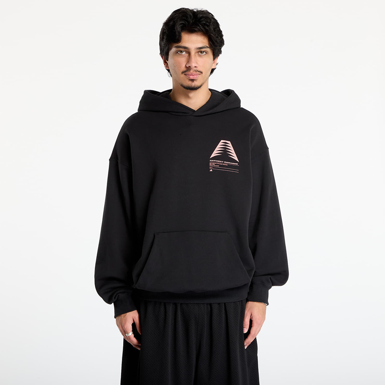Mikina adidas Anthony Edwards Schematic Hoodie Black XXL