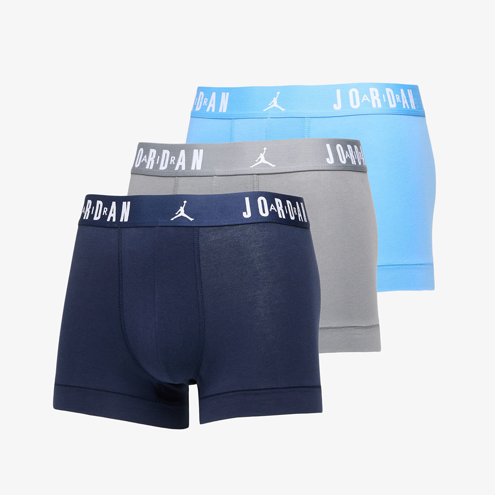 Boxerky Jordan Mens Flight Cotton Trunk 3-Pack University Blue XL