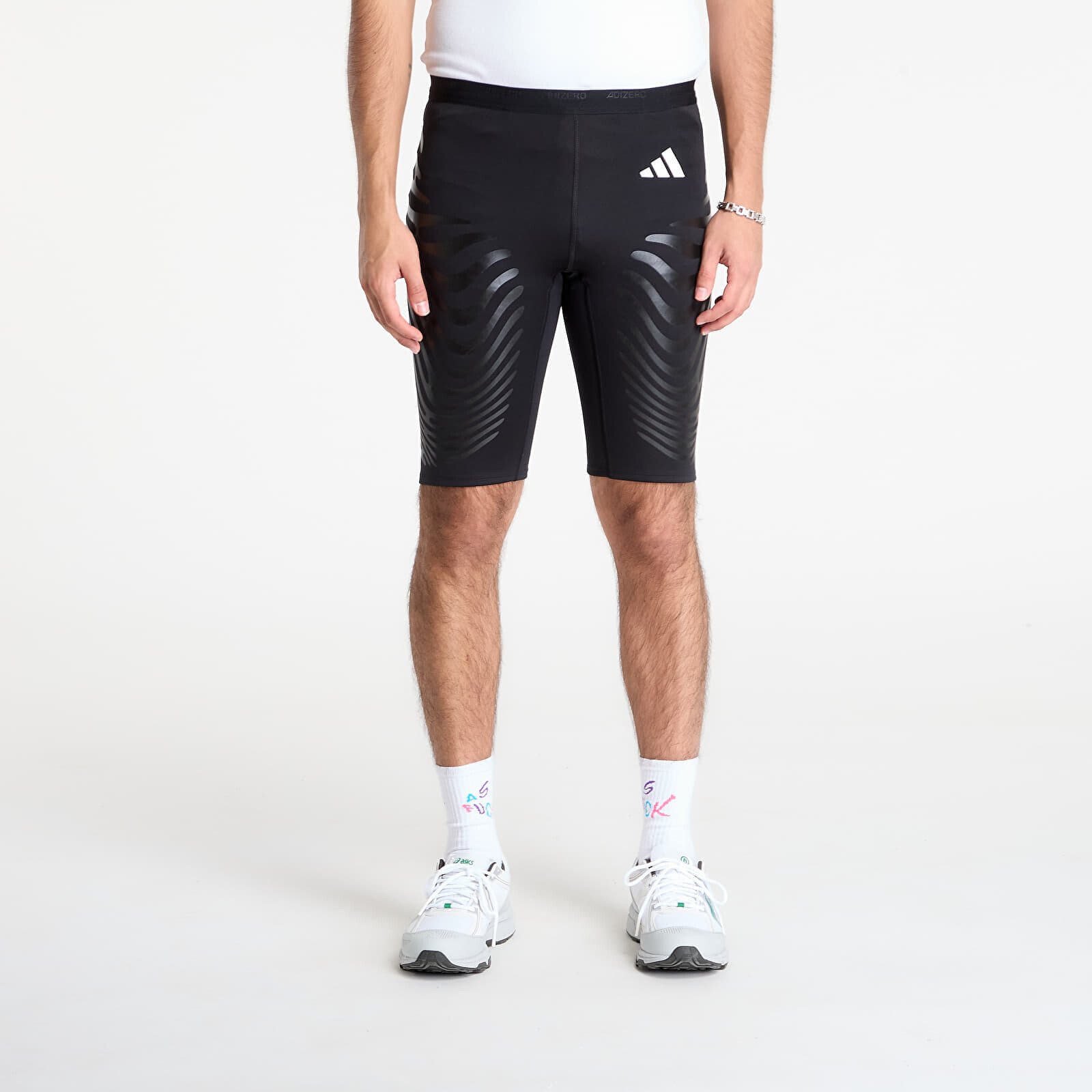 Šortky adidas Adizero Control Running Short Leggings Black L