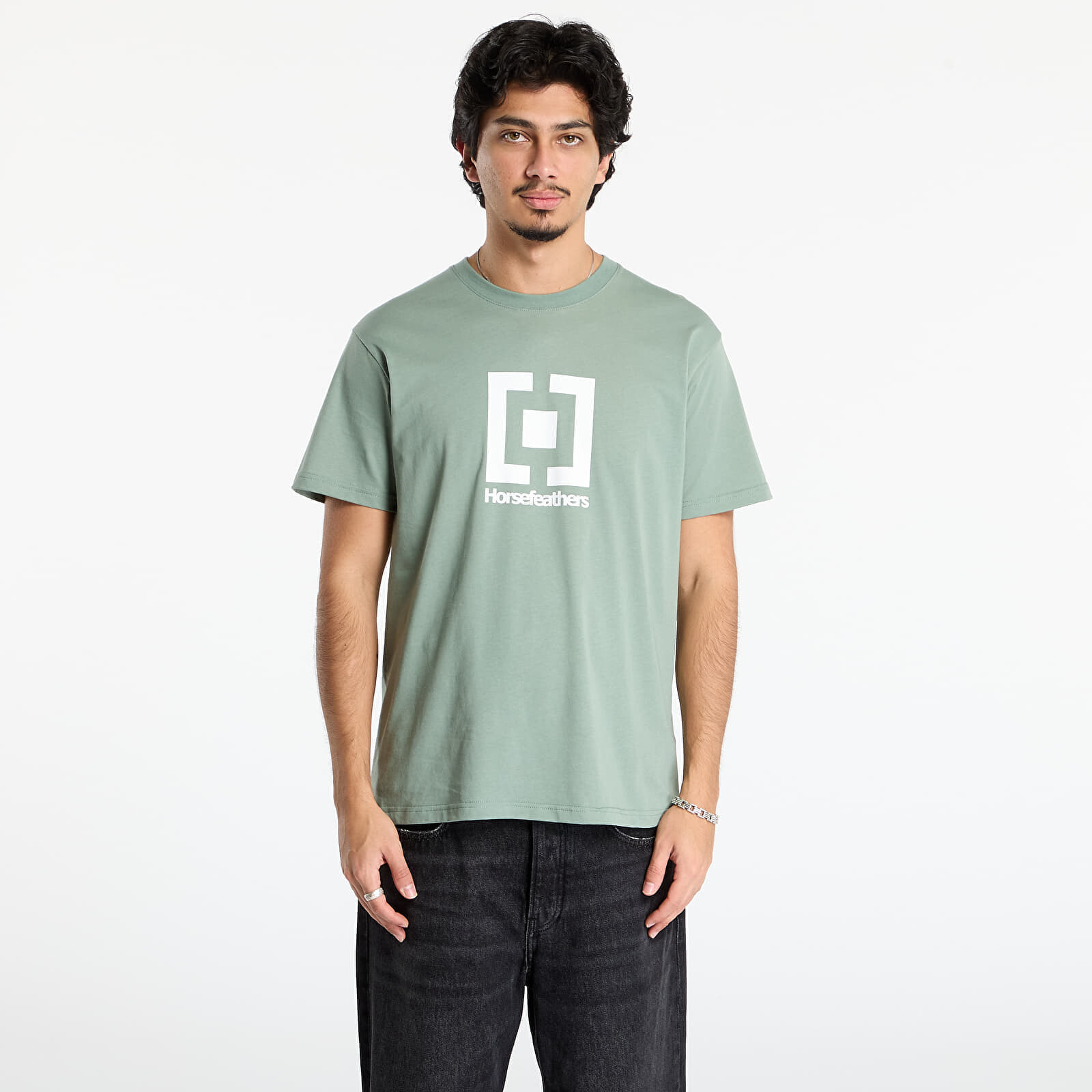 Tričko Horsefeathers Base T-Shirt Iceberg Green M
