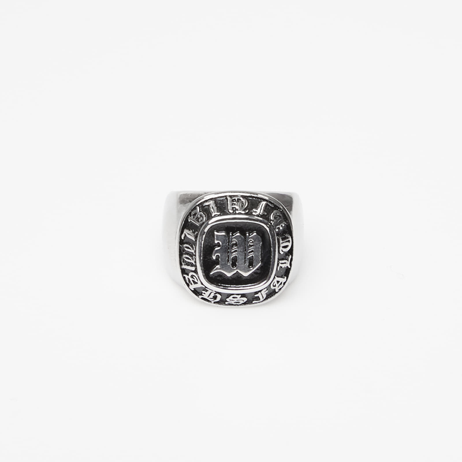 Wasted Paris U Champion Signet Ring Silver/ Black 8