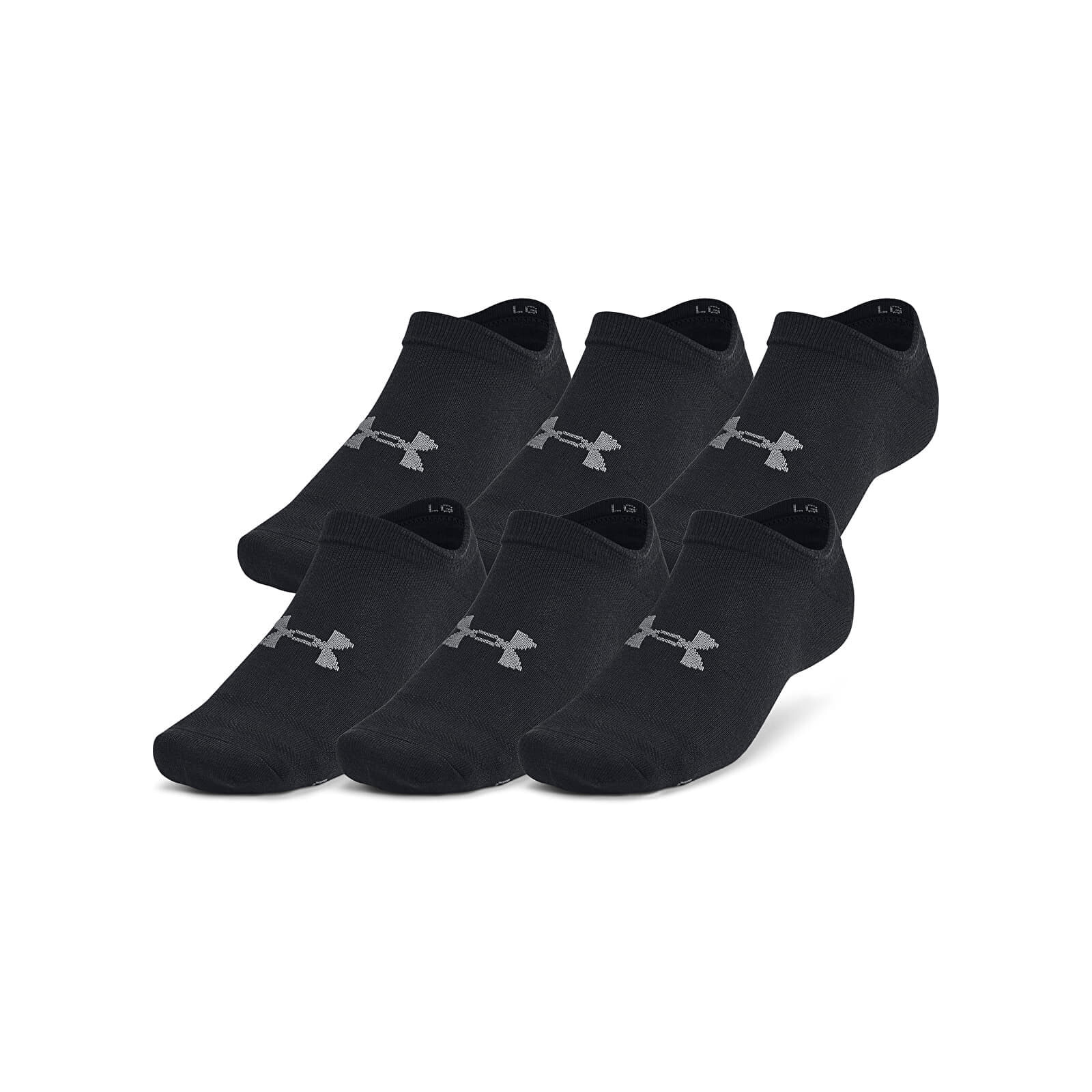 Ponožky Under Armour Essential No Show 6-Pack Black S