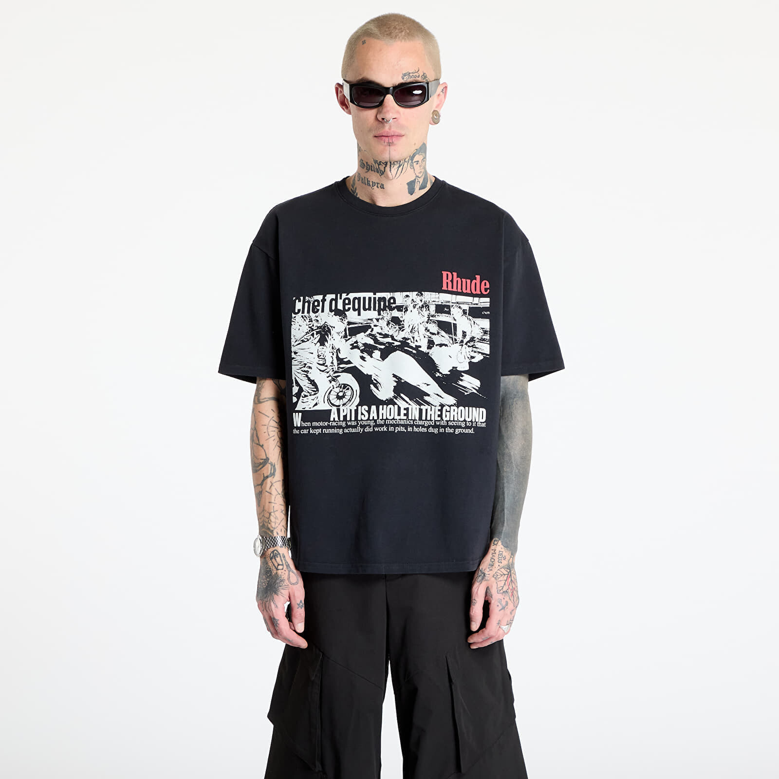 Tričko Rhude Champions Du Monde Tee Vintage Black XXL