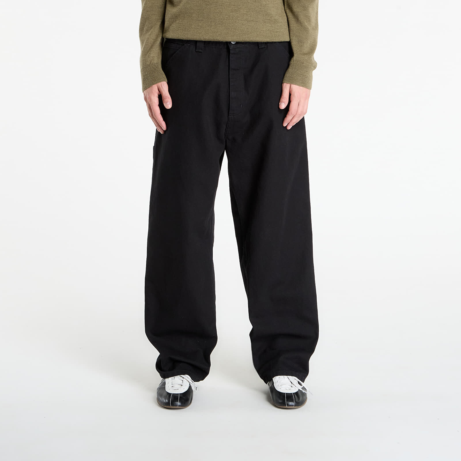 Džínsy Carhartt WIP OG Single Knee Pant Black Stone Washed XL