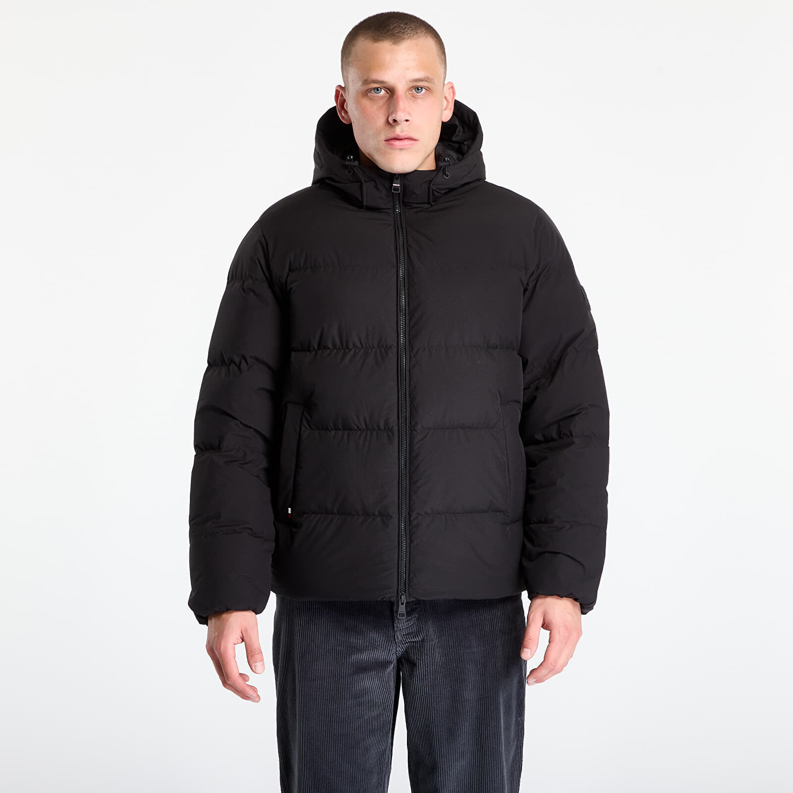 Bunda Tommy Hilfiger Down Hooded Puffer Jacket Black S
