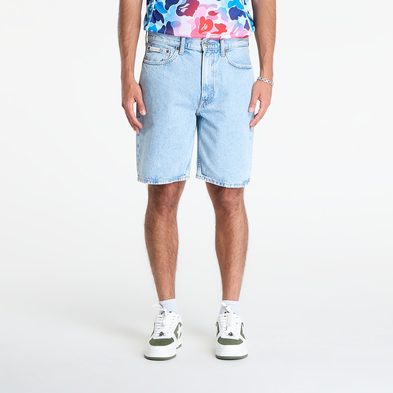 Šortky Calvin Klein Jeans Ck Lt Indigo Standard 9N Shorts Blue 35