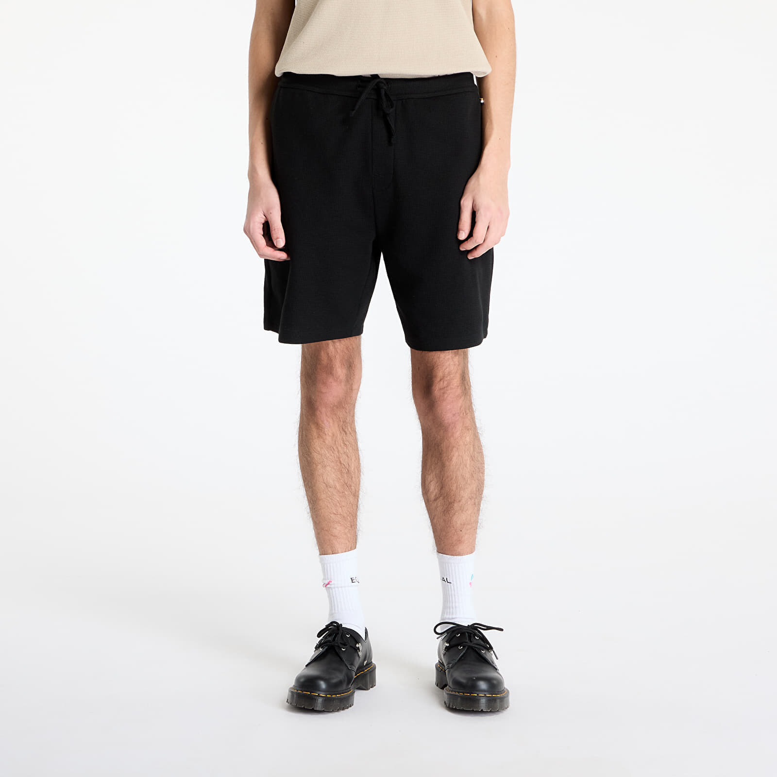 Šortky Hugo Boss Men's Waffle Shorts Black L