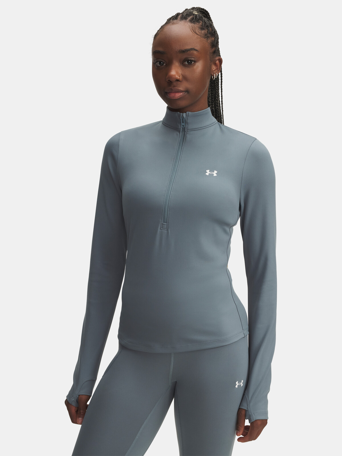 Women's Under Armour Motion 1/2 Zipper T-Shirt EMEA-BLU - Women's