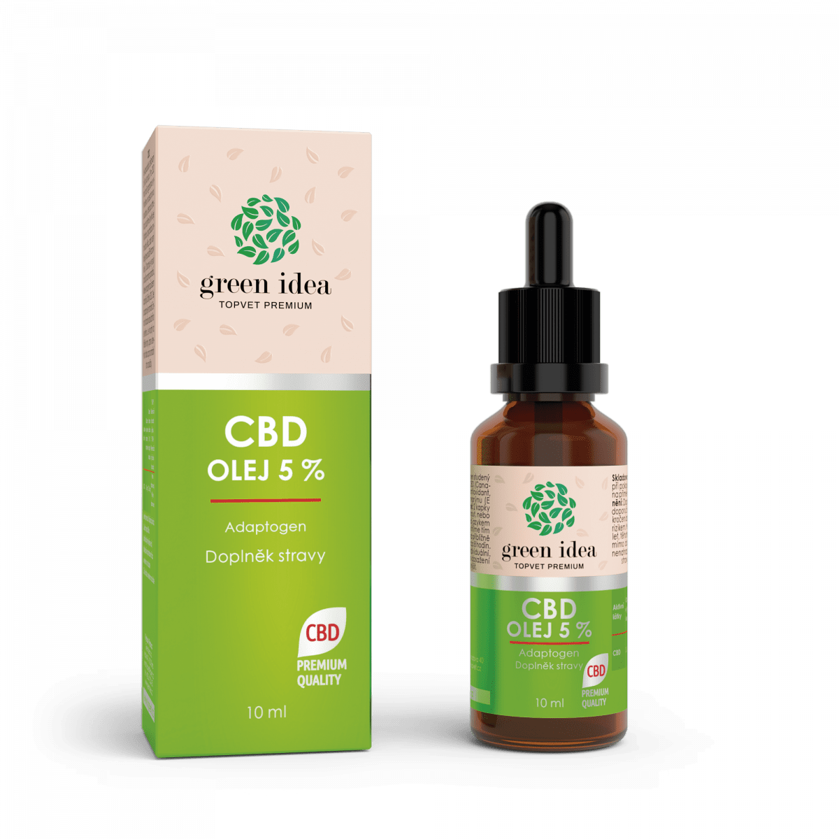 CBD olej 5 % – 10 ml – Green idea