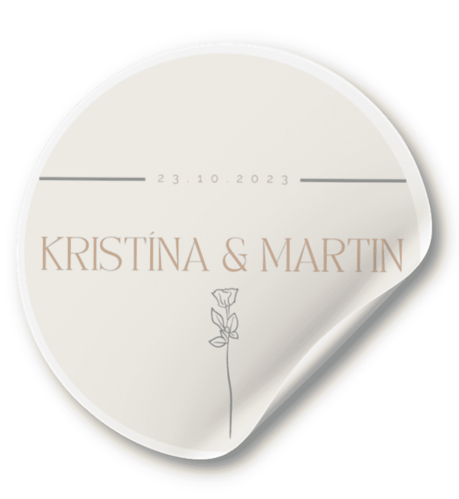 Personal Nálepka - Greenery Rose Zvoľte množstvo: od 30 do 60 ks