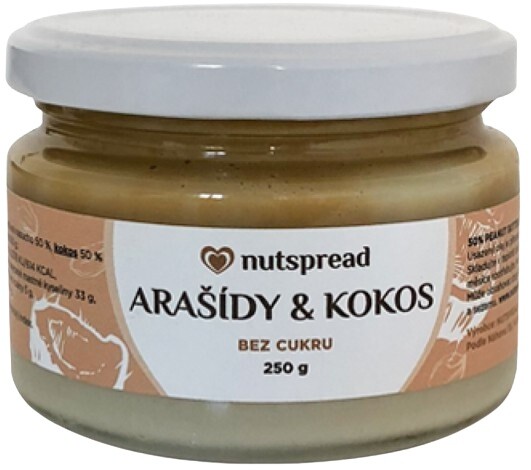 Nutspread kokosovo-arašídové máslo 250 g výpredaj 30.12.2025
