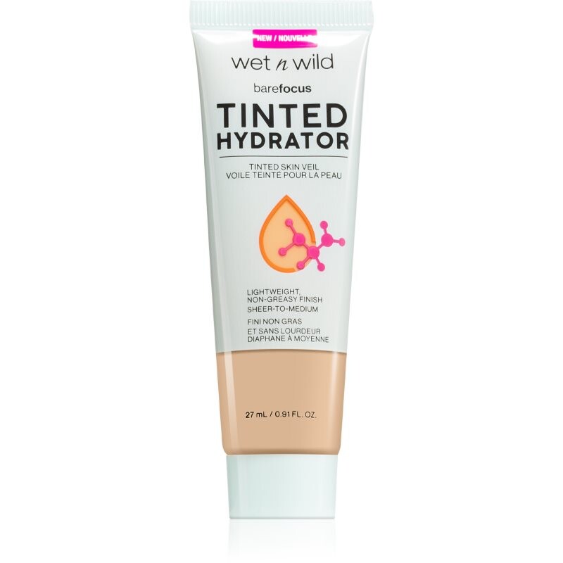 Wet n Wild BareFocus Tinted Hydrator tónovaný fluid pre zjednotenie pleti odtieň Light Medium 27 ml