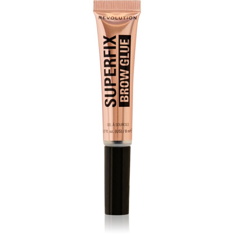 Makeup Revolution Superfix Brow Glue transparentný fixačný gél na obočie 8 ml