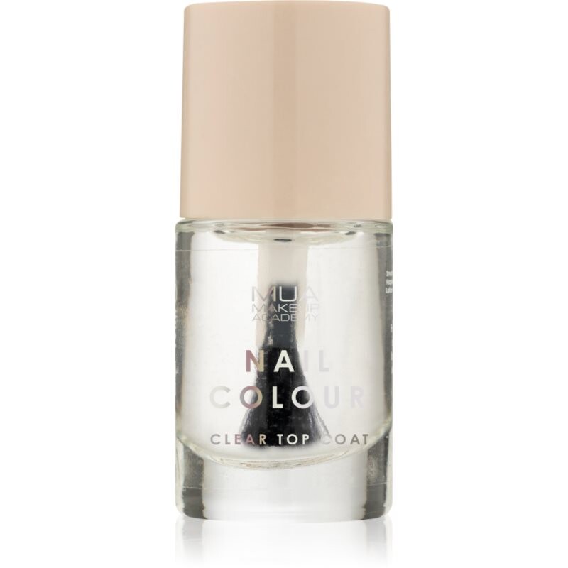 MUA Makeup Academy Nail Colour lak na nechty odtieň Clear Top Coat 10 ml